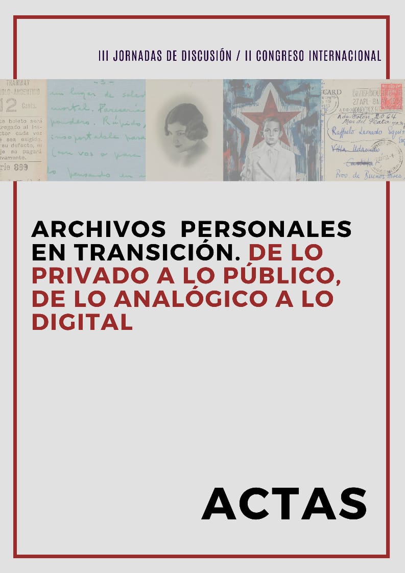 El CeDInCI publicó las Actas del II Jornadas/Congreso sobre Archivos Personales