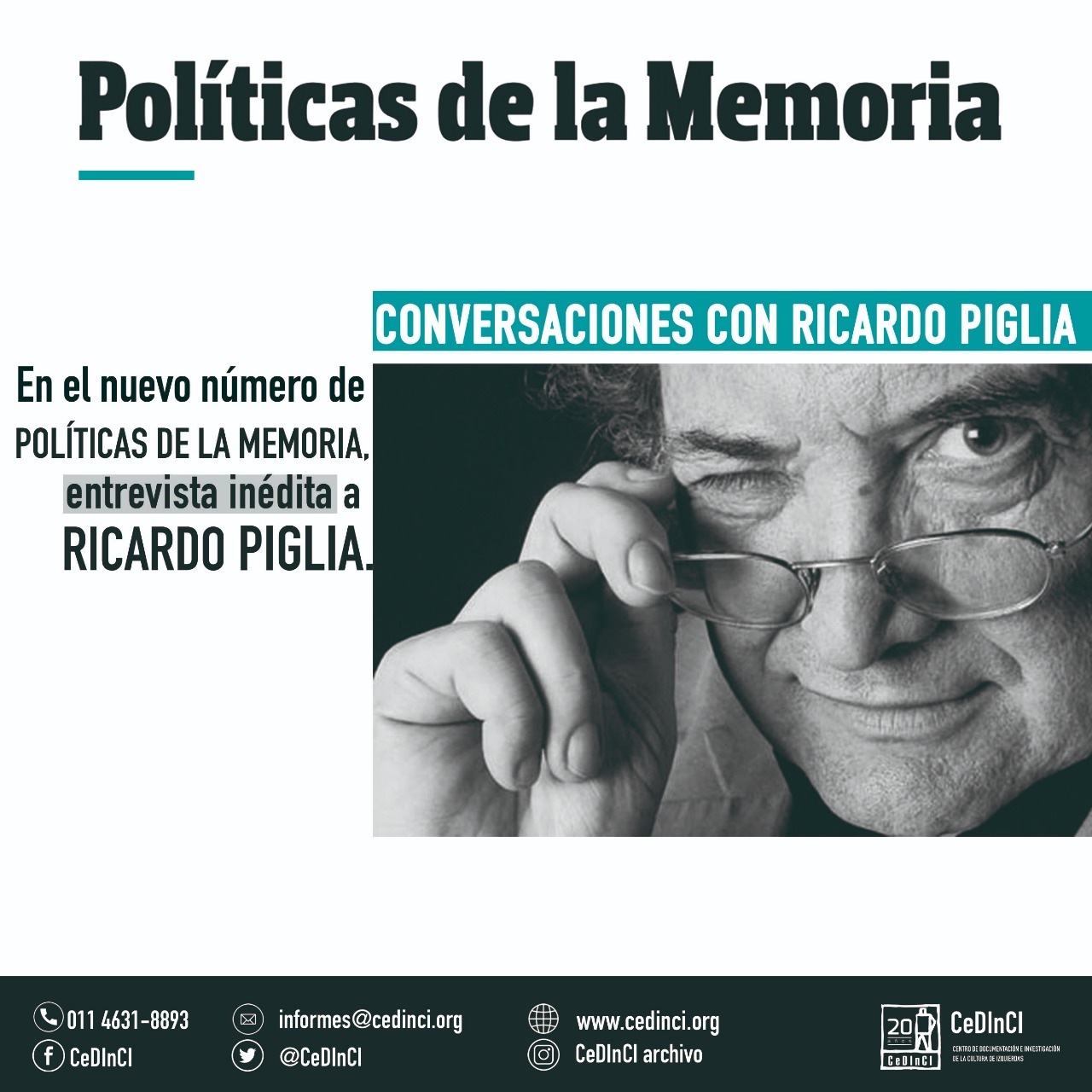 Entrevista inédita a Ricardo Piglia