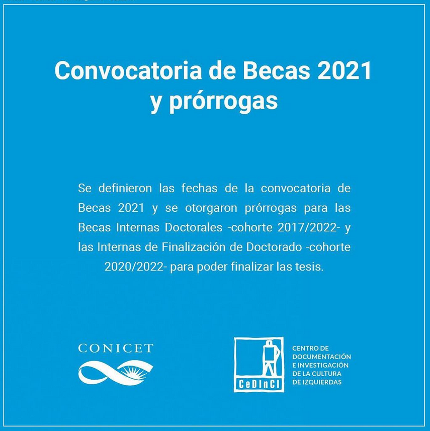 CONICET abre la convocatorias para Becas doctorales