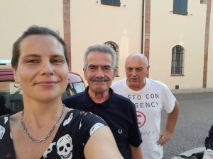 Ivanna Margarucci con Massimo Ortalli y Gianpiero Landi